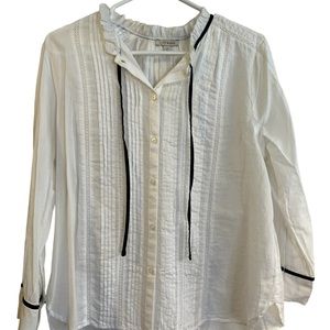 Lucky Brand Tuxedo Style Blouse